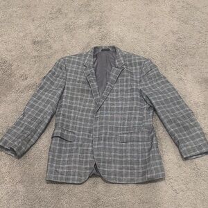 Hugo Boss Charcoal Checkered Blazer